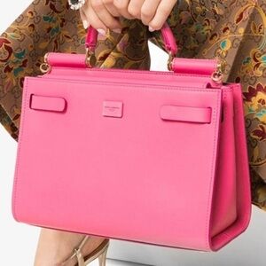 DOLCE & GABBANA Sicily 62 Medium Pink Bag